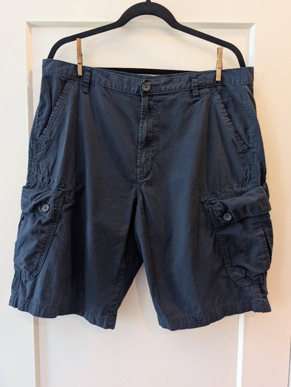 Calvin Klein Men's Cargo Shorts - Navy Blue - Size 36
